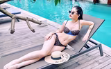 Bỏng mắt với vòng eo 58cm của Lê Âu Ngân Anh