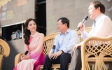 Á hậu Phương Nga về thăm trường trước ngày lên đường thi quốc tế