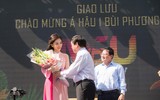 Á hậu Phương Nga về thăm trường trước ngày lên đường thi quốc tế