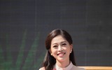 Á hậu Phương Nga về thăm trường trước ngày lên đường thi quốc tế