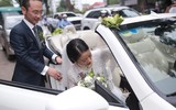 MC Phí Linh rạng rỡ hạnh phúc trong ngày cưới