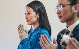 MC Phí Linh rạng rỡ hạnh phúc trong ngày cưới