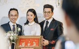 MC Phí Linh rạng rỡ hạnh phúc trong ngày cưới