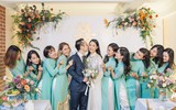 MC Phí Linh rạng rỡ hạnh phúc trong ngày cưới
