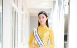 Vẻ đẹp giản dị của Hoa hậu Lương Thùy Linh khi về thăm trường cũ
