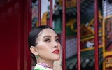 Hoa hậu Tiểu Vy khoe sắc trong trang phục áo dài đón Tết