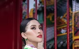 Hoa hậu Tiểu Vy khoe sắc trong trang phục áo dài đón Tết