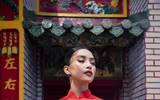 Hoa hậu Tiểu Vy khoe sắc trong trang phục áo dài đón Tết