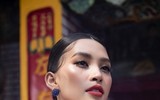 Hoa hậu Tiểu Vy khoe sắc trong trang phục áo dài đón Tết