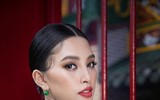 Hoa hậu Tiểu Vy khoe sắc trong trang phục áo dài đón Tết