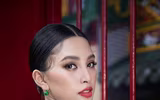 Hoa hậu Tiểu Vy khoe sắc trong trang phục áo dài đón Tết