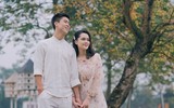 Duy Mạnh và vợ 
