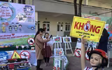 23 trường tiểu học Hà Nội giao lưu về kỹ năng tham gia giao thông an toàn