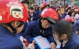 23 trường tiểu học Hà Nội giao lưu về kỹ năng tham gia giao thông an toàn