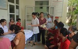 Hình ảnh ngày đầu khám miễn phí, xét nghiệm thủy ngân cho người dân ảnh hưởng bởi vụ cháy Công ty Rạng Đông