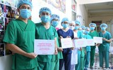 Những hình ảnh đẹp về cán bộ y tế cả nước cùng lan tỏa thông điệp phòng chống dịch Covid-19