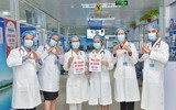 Những hình ảnh đẹp về cán bộ y tế cả nước cùng lan tỏa thông điệp phòng chống dịch Covid-19