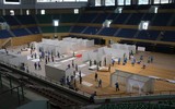Hình ảnh mới nhất về bệnh viện dã chiến 300 giường điều trị Covid-19 đang hoàn thiện ở Đà Nẵng