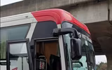 [Ảnh] Cận cảnh xe khách coi đường vành đai 3 như... bến xe