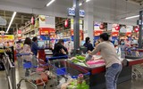 Đại siêu thị Mega Market Thăng Long trước giờ cách ly toàn xã hội trong 15 ngày