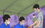 Xúc động với những bức tranh động viên tuyến đầu chống dịch Covid-19