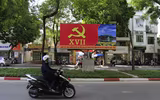 Rực rỡ cờ hoa chào mừng Đại hội lần thứ XVII Đảng bộ TP Hà Nội