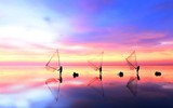 Khuôn hình biển lúc rạng đông 