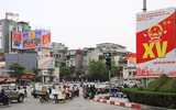 Hà Nội trang hoàng rực rỡ trước ngày bầu cử