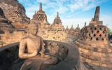 Khám phá vẻ đẹp độc đáo ngôi đền thiêng Borobudur, tinh xảo trong từng nét chạm khắc