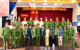 Công an quận Long Biên góp sức với đồng bào Quảng Bình thân yêu 