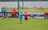 Ban huấn luyện 11 người kèm 6 cầu thủ U23 Việt Nam