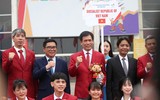Toàn cảnh Lễ thượng cờ 11 quốc gia dự SEA Games 31