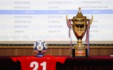 Toàn cảnh lễ bốc thăm giải bóng đá học sinh THPT Hà Nội 2022