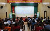 Toàn cảnh lễ bốc thăm giải bóng đá học sinh THPT Hà Nội 2022