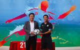 Toàn cảnh lễ khai mạc giải bóng đá học sinh THPT Hà Nội 2022