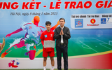 Toàn cảnh Lễ trao thưởng giải bóng đá học sinh THPT Hà Nội 2022
