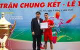 Toàn cảnh Lễ trao thưởng giải bóng đá học sinh THPT Hà Nội 2022