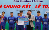 Toàn cảnh Lễ trao thưởng giải bóng đá học sinh THPT Hà Nội 2022