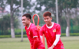 Đoàn Văn Hậu cùng CLB Công an Hà Nội 'luyện công' chờ V-League trở lại