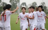 Cầu thủ Viettel phấn khích ăn mừng chức vô địch U17 quốc gia