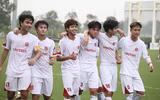 Cầu thủ Viettel phấn khích ăn mừng chức vô địch U17 quốc gia