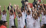 Cầu thủ Viettel phấn khích ăn mừng chức vô địch U17 quốc gia