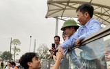 Cầu thủ Viettel phấn khích ăn mừng chức vô địch U17 quốc gia