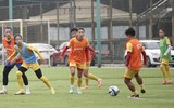 Các nữ tuyển thủ hào hứng tập luyện trước ngày dự World Cup