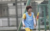 Các nữ tuyển thủ hào hứng tập luyện trước ngày dự World Cup