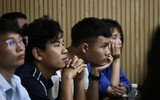 Toàn cảnh bốc thăm chia bảng giải bóng đá học sinh THPT Hà Nội 2023