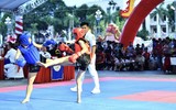 Quyết liệt màn đấu đối kháng giải vô địch trẻ võ cổ truyền quốc gia 2025