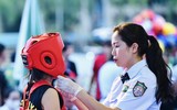Quyết liệt màn đấu đối kháng giải vô địch trẻ võ cổ truyền quốc gia 2025