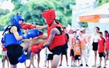 Quyết liệt màn đấu đối kháng giải vô địch trẻ võ cổ truyền quốc gia 2025