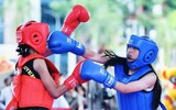 Quyết liệt màn đấu đối kháng giải vô địch trẻ võ cổ truyền quốc gia 2025